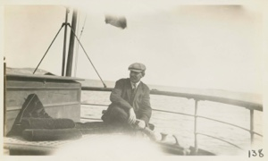 Image of Will Bartlett on Mail Boat